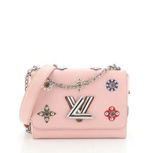 Louis Vuitton TWIST MM BAG Pink Leather ref.623843 - Joli Closet